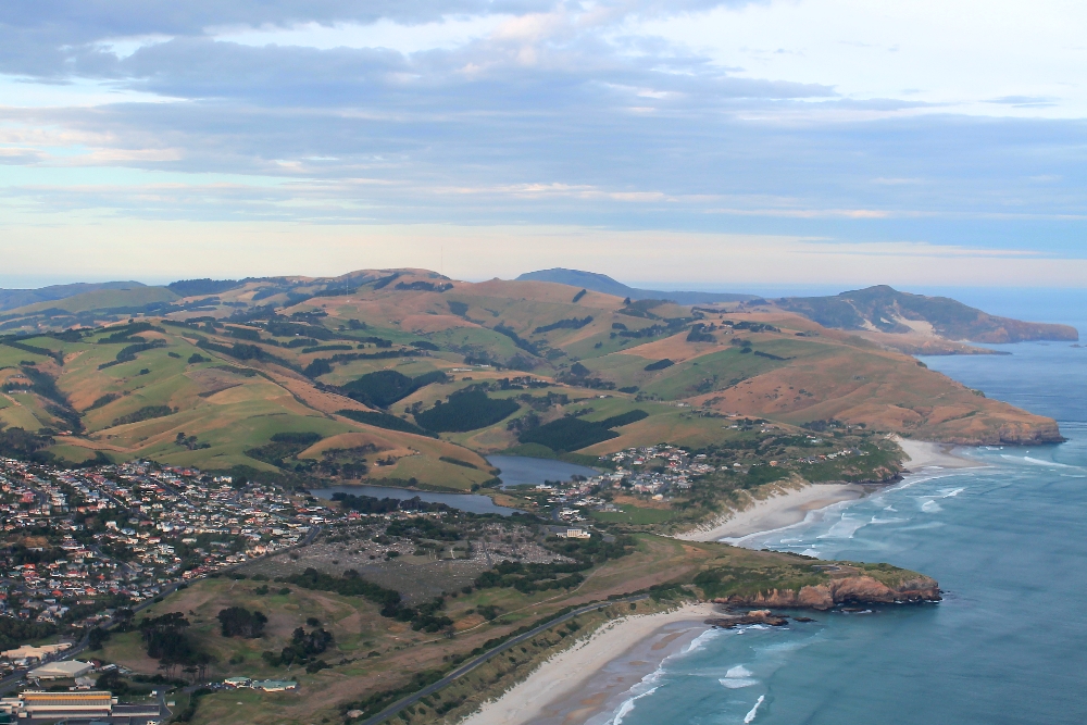 Two Seater Plane Scenic Flight Dunedin New Zealand - Scenery from Above