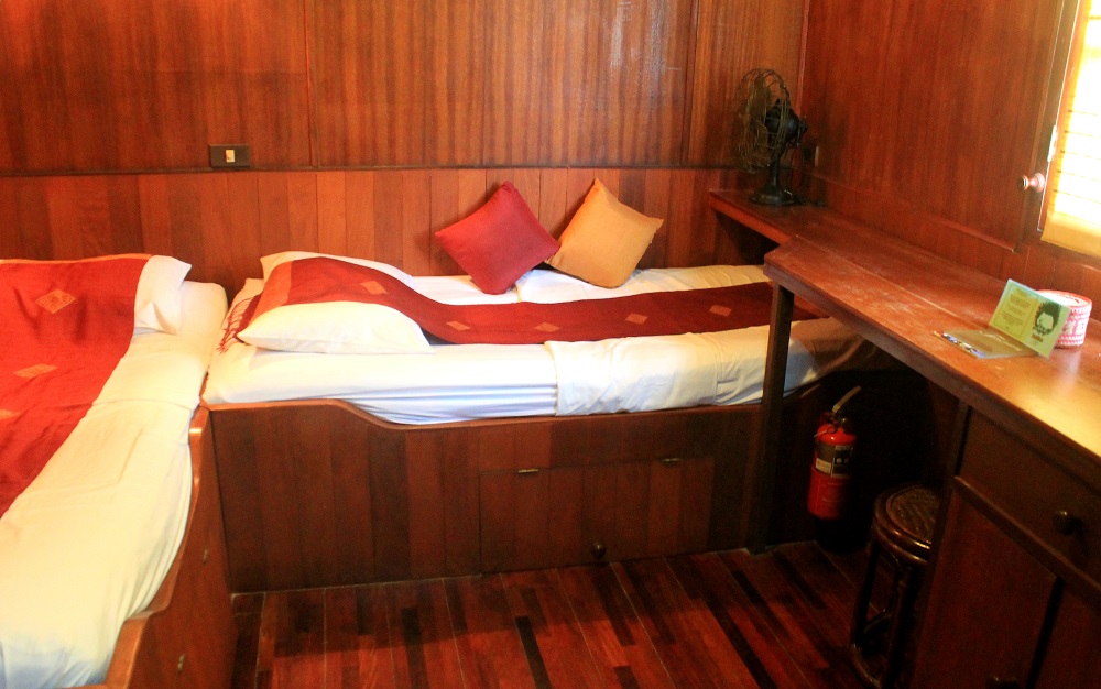 The Vat Phou Cruise Floating Hotel on the Mekong River in Laos - Cabin