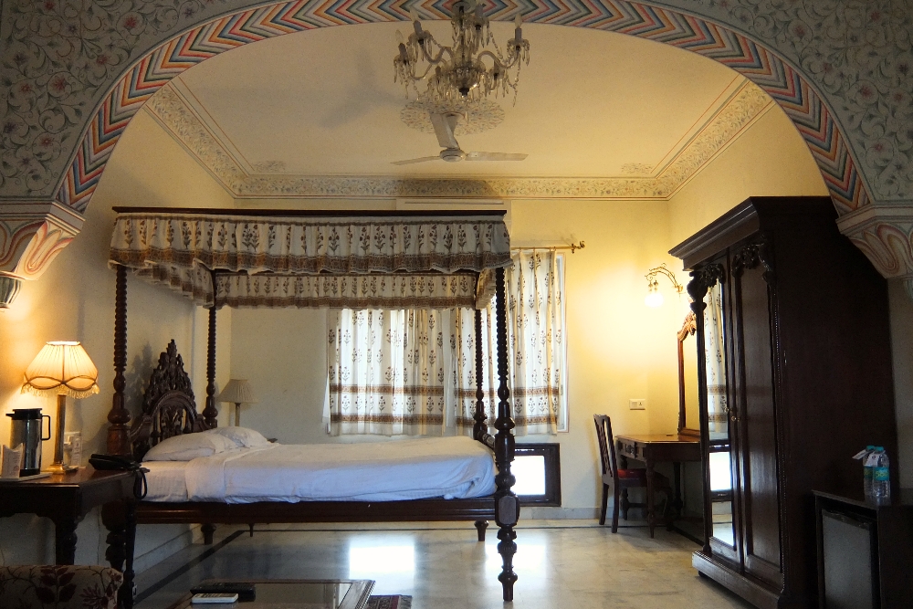 Luxurious Hotel Room of Amar Mahal Hotel in Orchha India