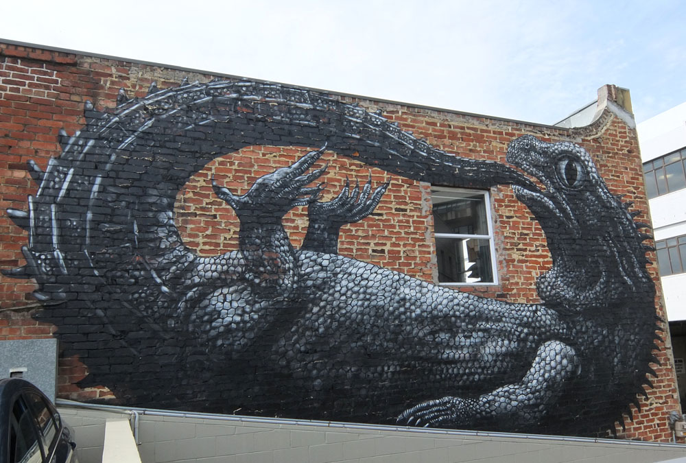 Dunedin Street Art Trail - New Zealand - Roa