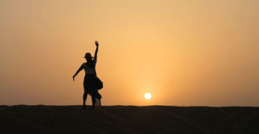 Sunset Silhoutte - Camp Thar - Osian - Desert Sand Dunes