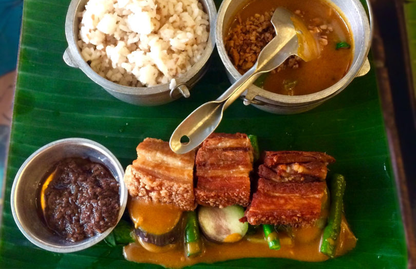 Kare Kare with Lechon Macau - Lunch - Must Try Filipino Foods - How to Eat Like a Local in the Philippines